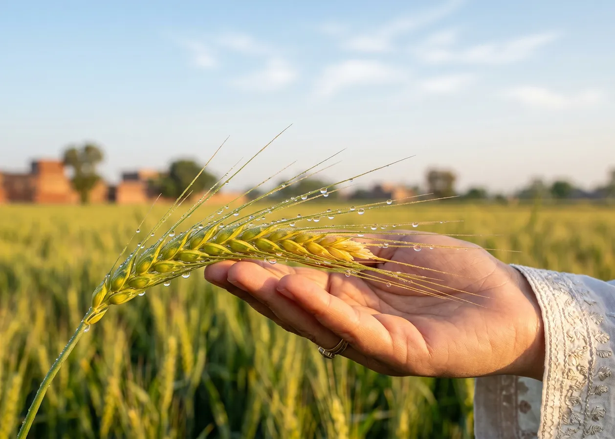 Farmer in field